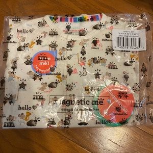 NWT/NIB Magnetic Me Of mice & band organic cotton footie 3-6 months
